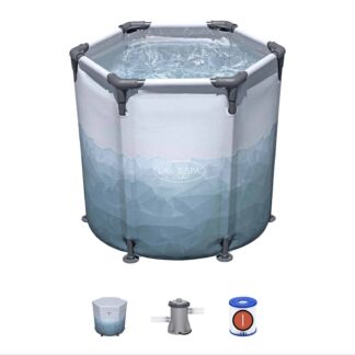 Bañera para recuperación en baño de hielo Bestway Lazy-Z Spa Glacial Dip Ø90 x 80 cm para 1 persona | Bomba de filtrado