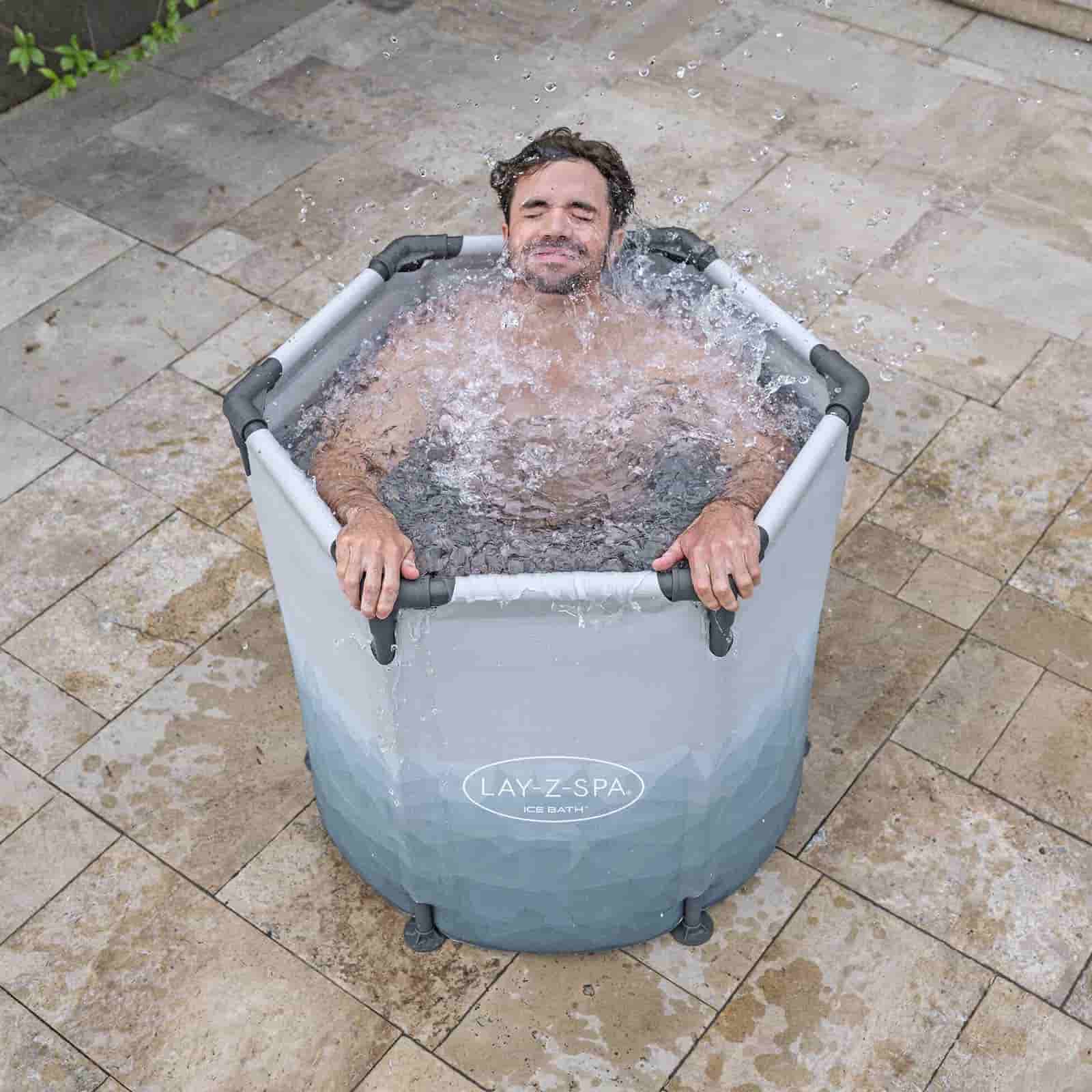 Banheira de banho de recuperação com gelo Lazy-Z Spa Glacial Spa Ø90 x 80 cm para 1 pessoa | Bomba de filtro - Image 4