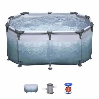 Bañera para recuperación en baño de hielo Bestway Lazy-Z Spa Glacial Dip 150 x 90 x 65 cm para 2 personas | Bomba de filtrado