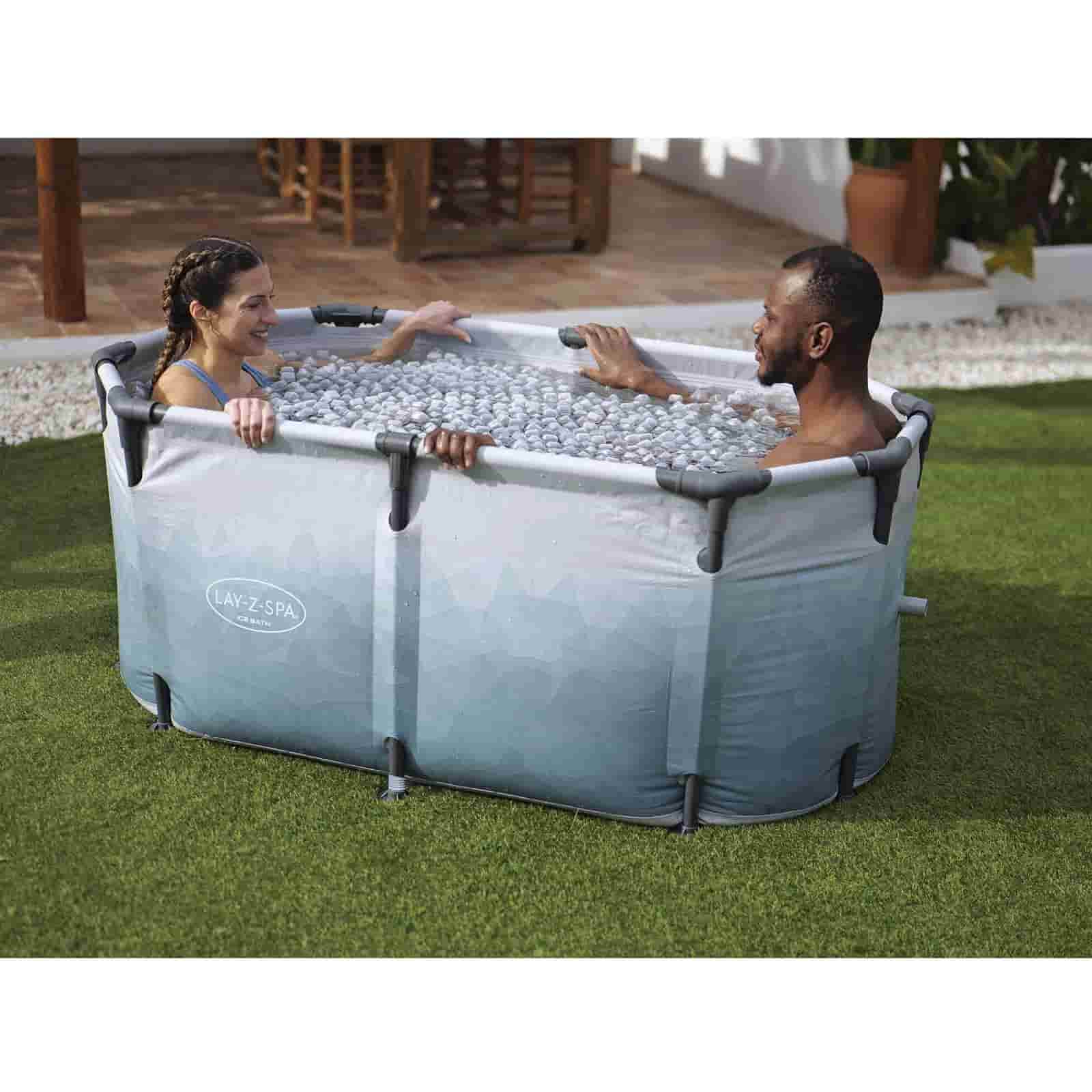 Banheira de banho de recuperação com gelo Lazy-Z Spa Glacial Dip Spa 150 x 90 x 65 cm para 2 pessoas | Bomba de filtro - Image 5