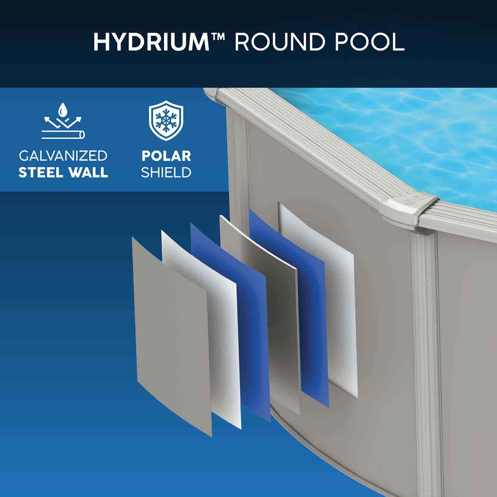 Piscina Desmontable Redonda de Acero Bestway Hydrium Ø305 x 122 cm con Depuradora de Arena 3.596 l/h, Lona de Fondo, Cobertor y Escalera - Imagen 9