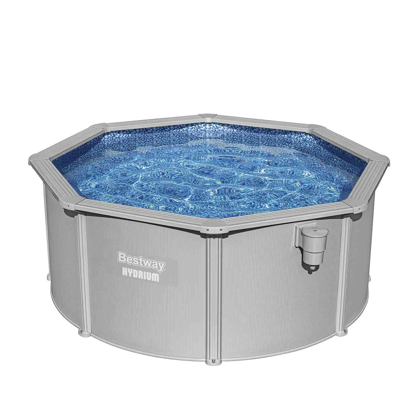 Bestway Hidrium Piscina Amovível Redonda de Aço Ø305 x 122 cm com Filtro de Areia 3.596 l/h, Lona Inferior, Tampa e Escada - Image 3