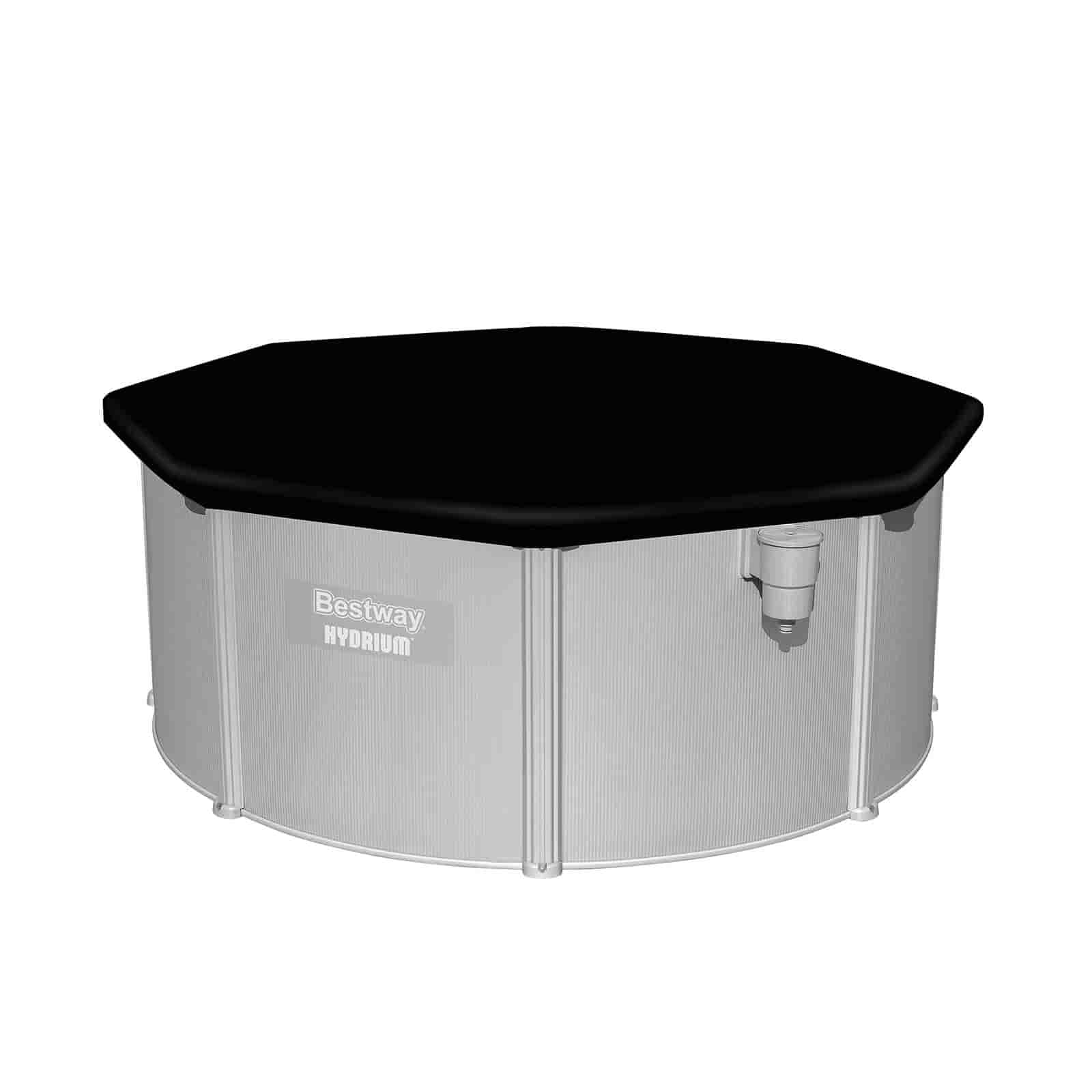 Piscina Desmontable Redonda de Acero Bestway Hydrium Ø305 x 122 cm con Depuradora de Arena 3.596 l/h, Lona de Fondo, Cobertor y Escalera - Imagen 5