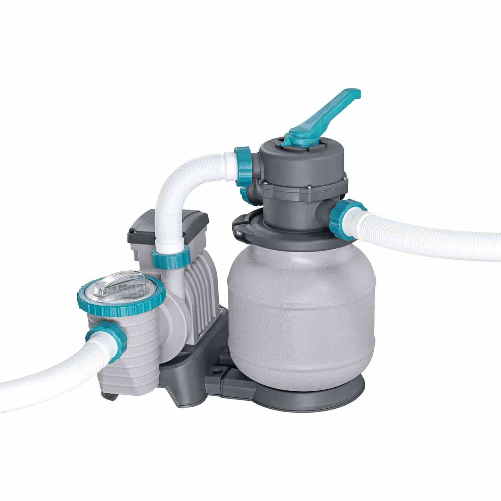Piscina Desmontable Redonda de Acero Bestway Hydrium Ø488 x 132 cm con Depuradora de Arena 6.056 l/h, Lona de Fondo, Cobertor y Escalera - Imagen 8