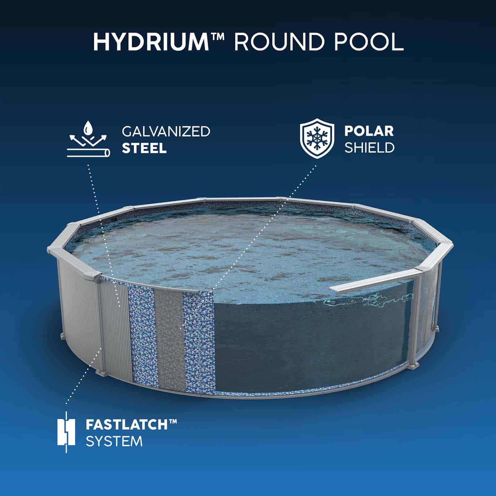 Piscina Desmontable Ovalada de Acero Bestway Hydrium 610 x 366 x 122 cm con Depuradora de Arena de 6.056 l/h, Lona de Fondo, Cobertor y Escalera - Imagen 11