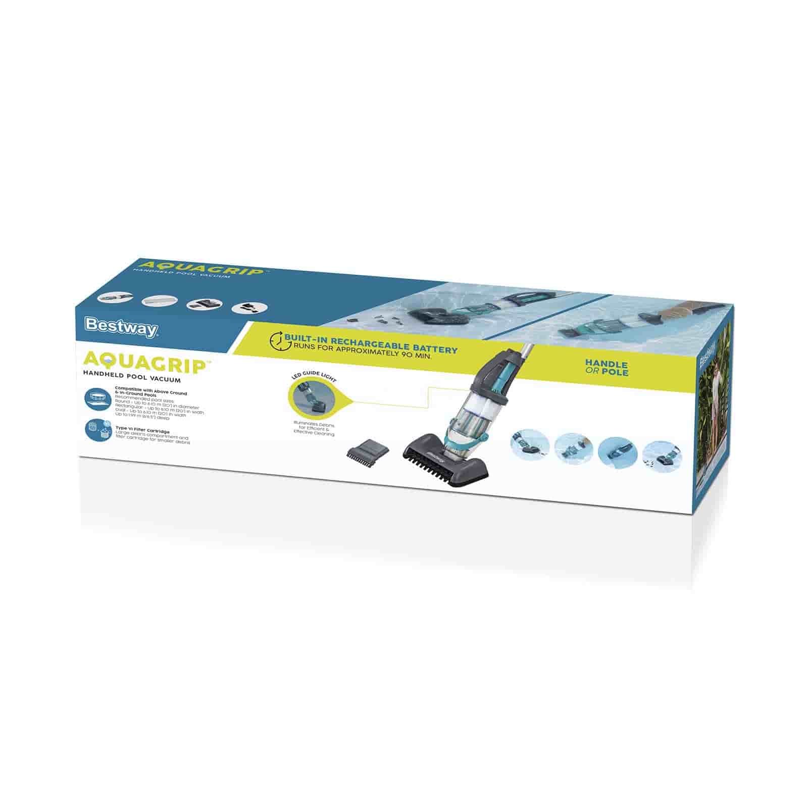 Limpiafondos inalámbrico Bestway AquaGrip compatible con piscinas de hasta Ø 610 cm - Imagen 6
