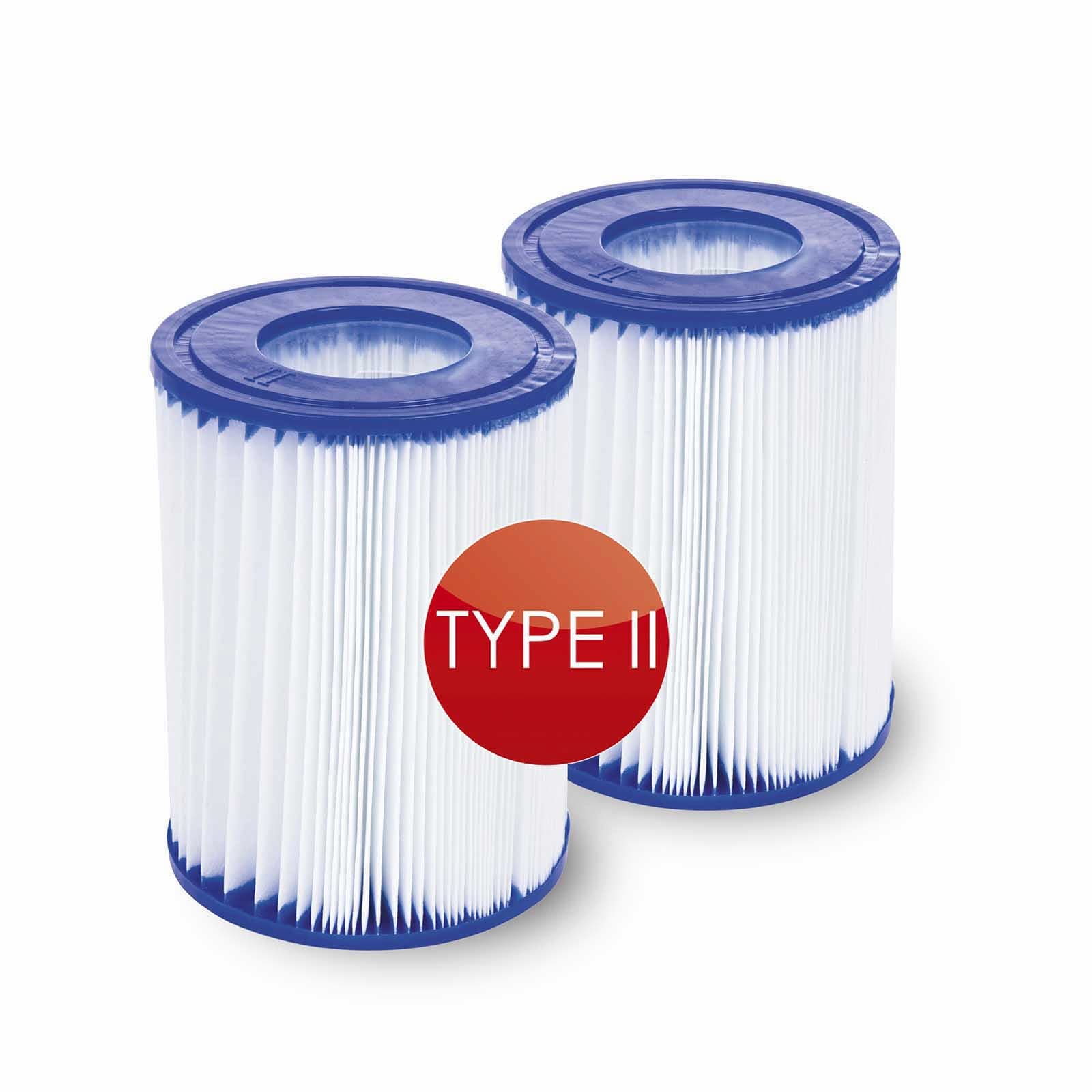 Pacote de 2 filtros de água para o purificador de cartuchos Bestway Tipo II de 2,006 e 3,028 l/h