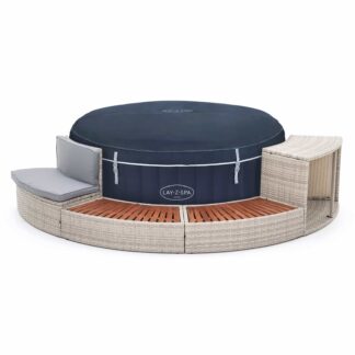 Spa insuflável Bestway Lay-Z-Spa Miami Energy-Efficient AirJet Ø180 x 66 cm + Revestimento K2O Half Surround 180 289x45x56 cm