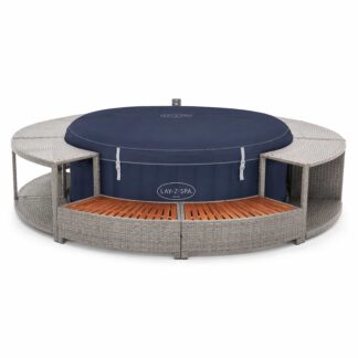 Spa Hinchable Bestway Lay-Z-Spa Miami Energy-Efficient AirJet Ø180 x 66 cm + Revestimiento K2O Full Surround 180 279x40x56 cm
