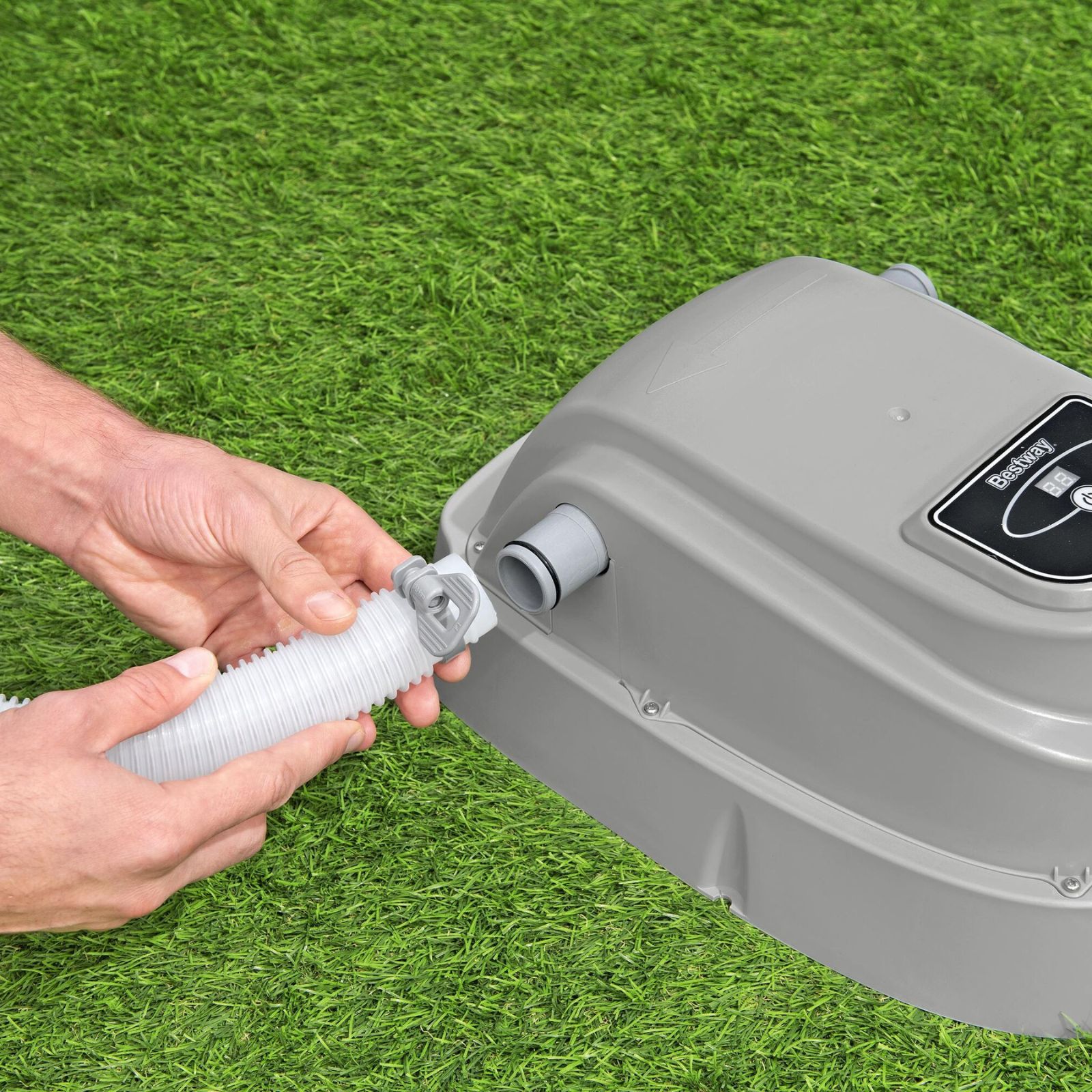 Aquecedor elétrico de água Bestway 42,6 x 26,6 x 18,7 cm para piscinas desmontáveis de 1 520 a 17 035 L. Temperatura máxima: 40 °C - Image 3