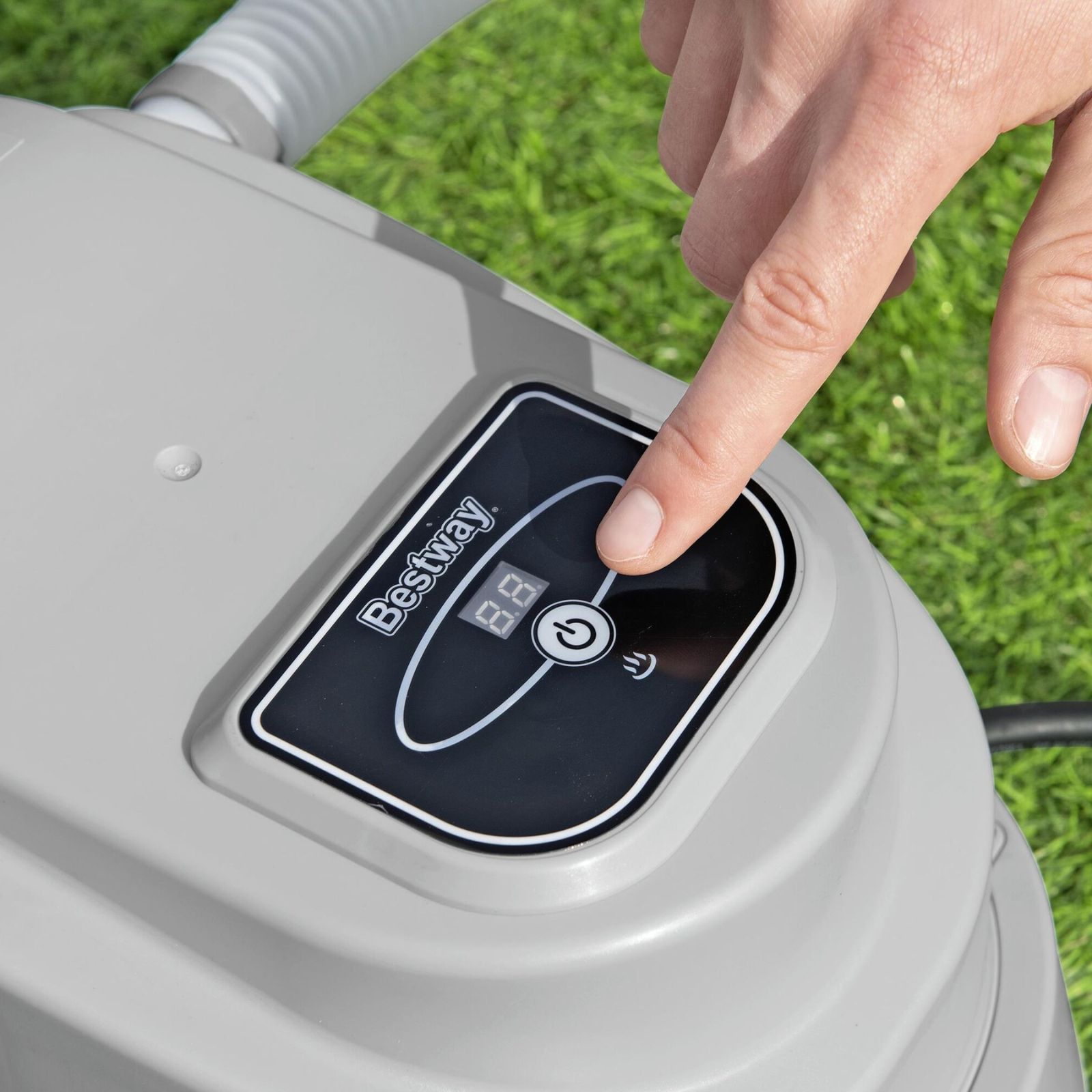 Aquecedor elétrico de água Bestway 42,6 x 26,6 x 18,7 cm para piscinas desmontáveis de 1 520 a 17 035 L. Temperatura máxima: 40 °C - Image 5