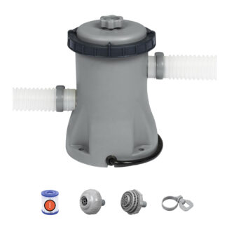 Sistema de filtragem com cartucho para piscinas desmontáveis Bestway, com capacidade de 1.249 litros/hora, ligação de 32 mm e cartucho tipo I