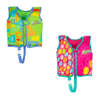 Chaleco de natación de tela Bestway Swin Safe ABC AquaStar para niños Talla M/L