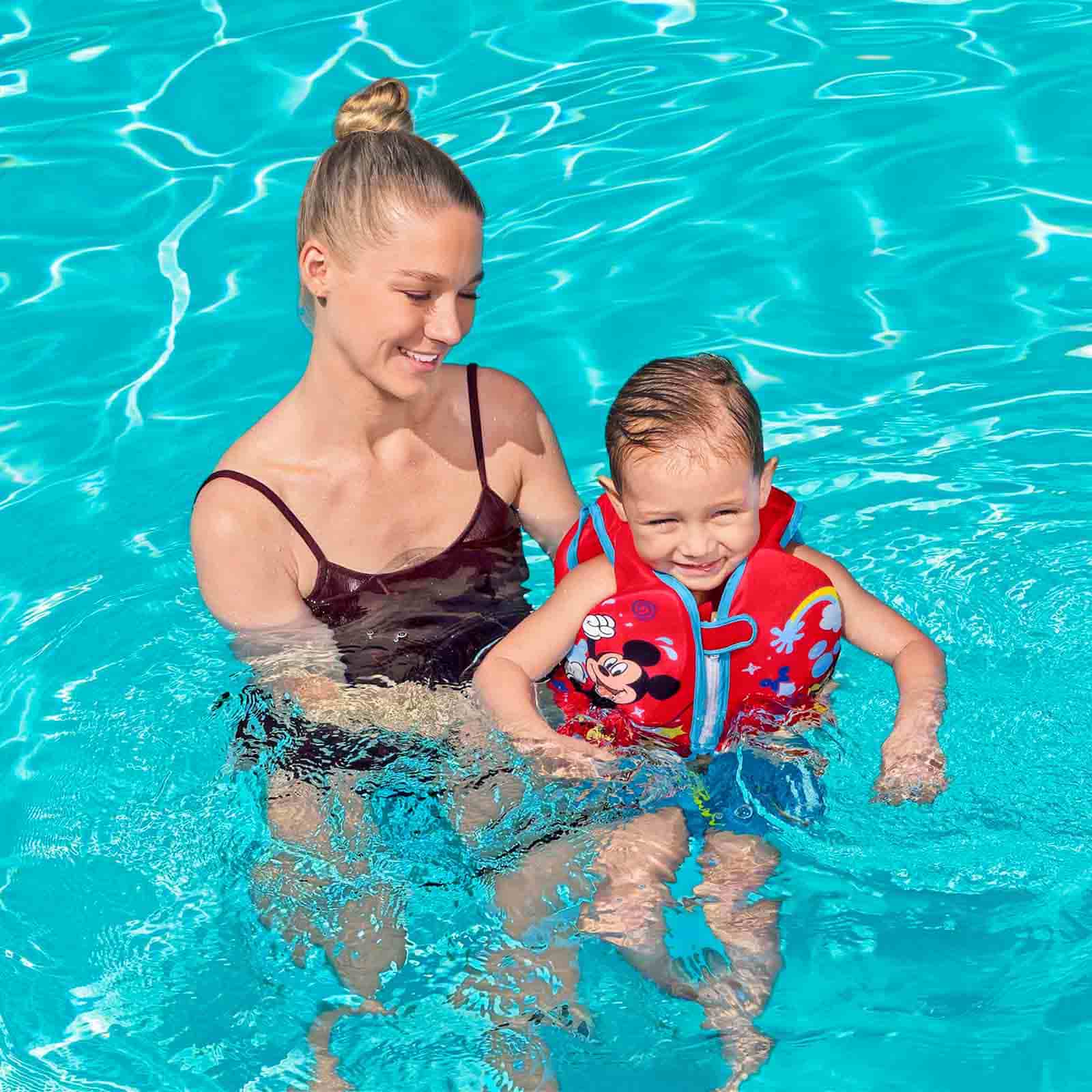 Chaleco de natación de tela Bestway Disney Junior Mickey & Friends para niños Talla S/M - Imagen 2
