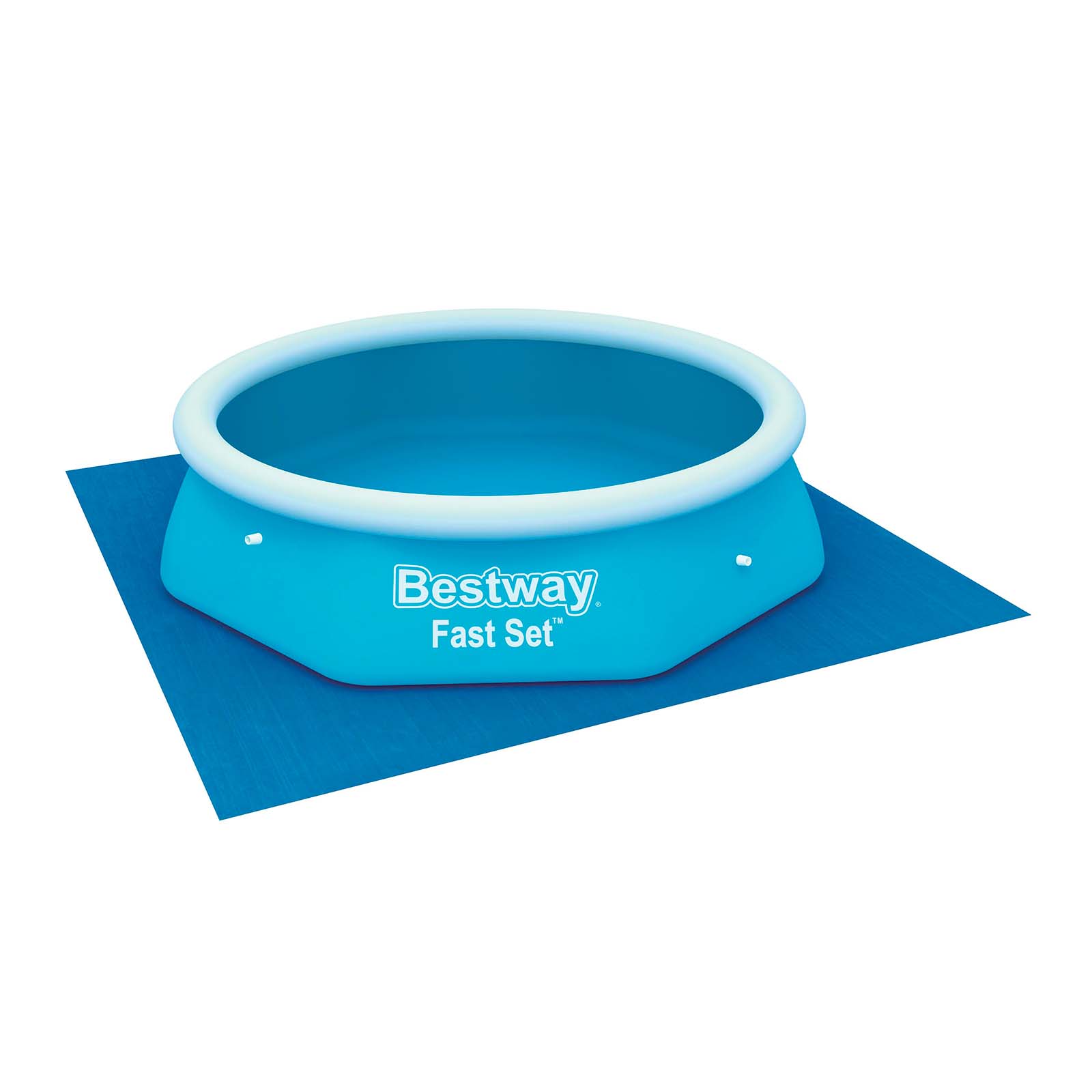 Tapete protetor de piso Bestway para piscinas e spas até 244 cm, 274 x 274 cm | Azul - Image 4