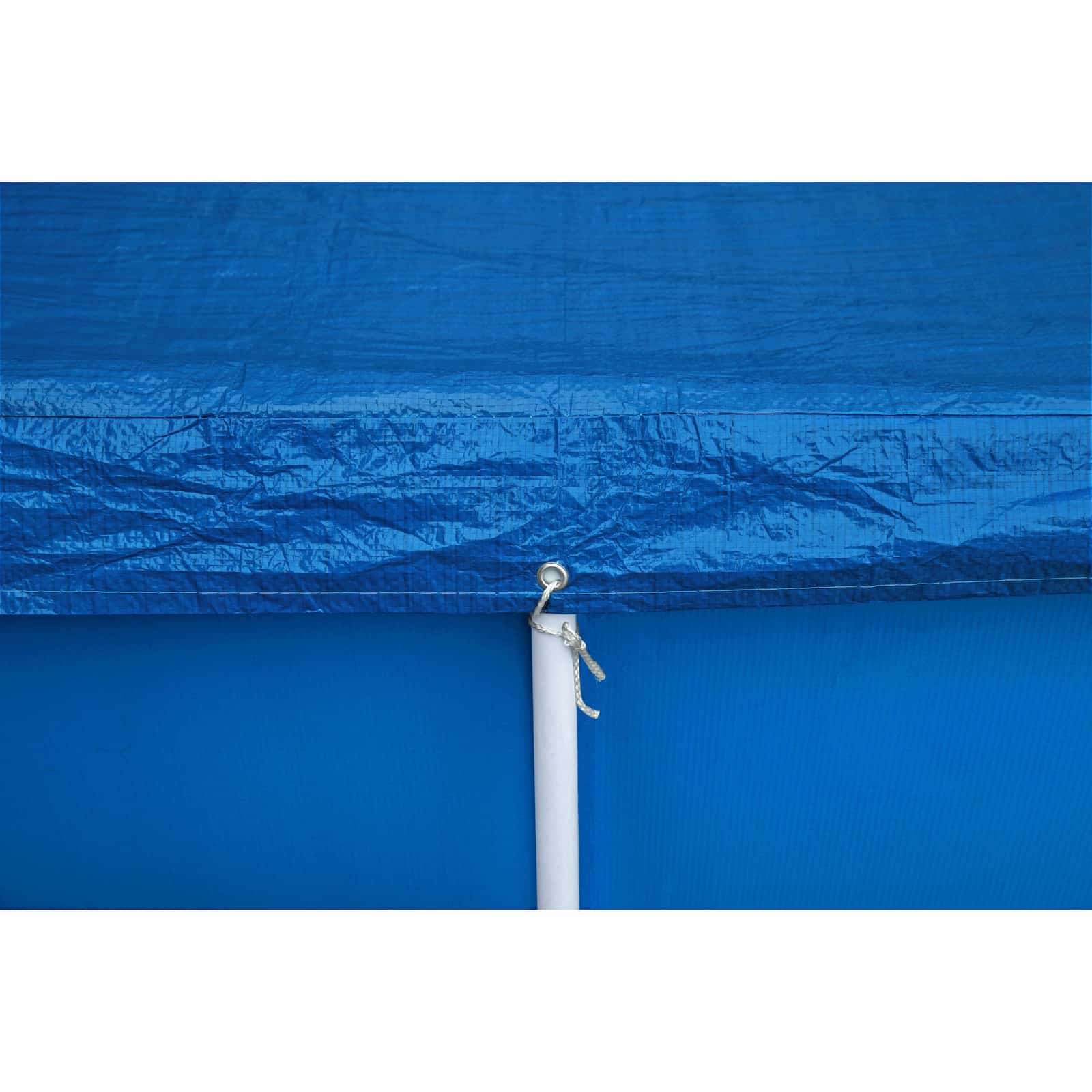 Cobertor para piscina rectangular Bestway 410 x 226 cm compatible con piscinas rectangulares Bestway de 410 x 211 cm | Azul - Imagen 3