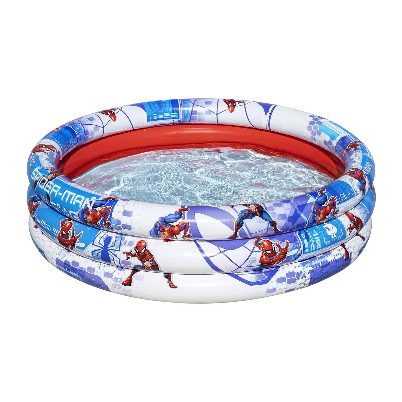 Piscina insuflável infantil com 3 anéis Bestway Spider-Man da Marvel Ø122 x 30 cm | Crianças com mais de 2 anos