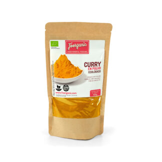 Curry en Polvo Ecológico Foorganic Pack  150g | Mezcla de Especias Naturales Sin Aditivos | Producido en España | Vegano | Refuerzo de Sistema Inmune