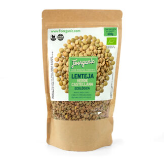 Lenteja Castellana Ecológica Foorganic Pack 500g | Fuente de Proteínas | Ideal para Guisos y Ensaladas | Producida en España | Vegana | Sin aditivos