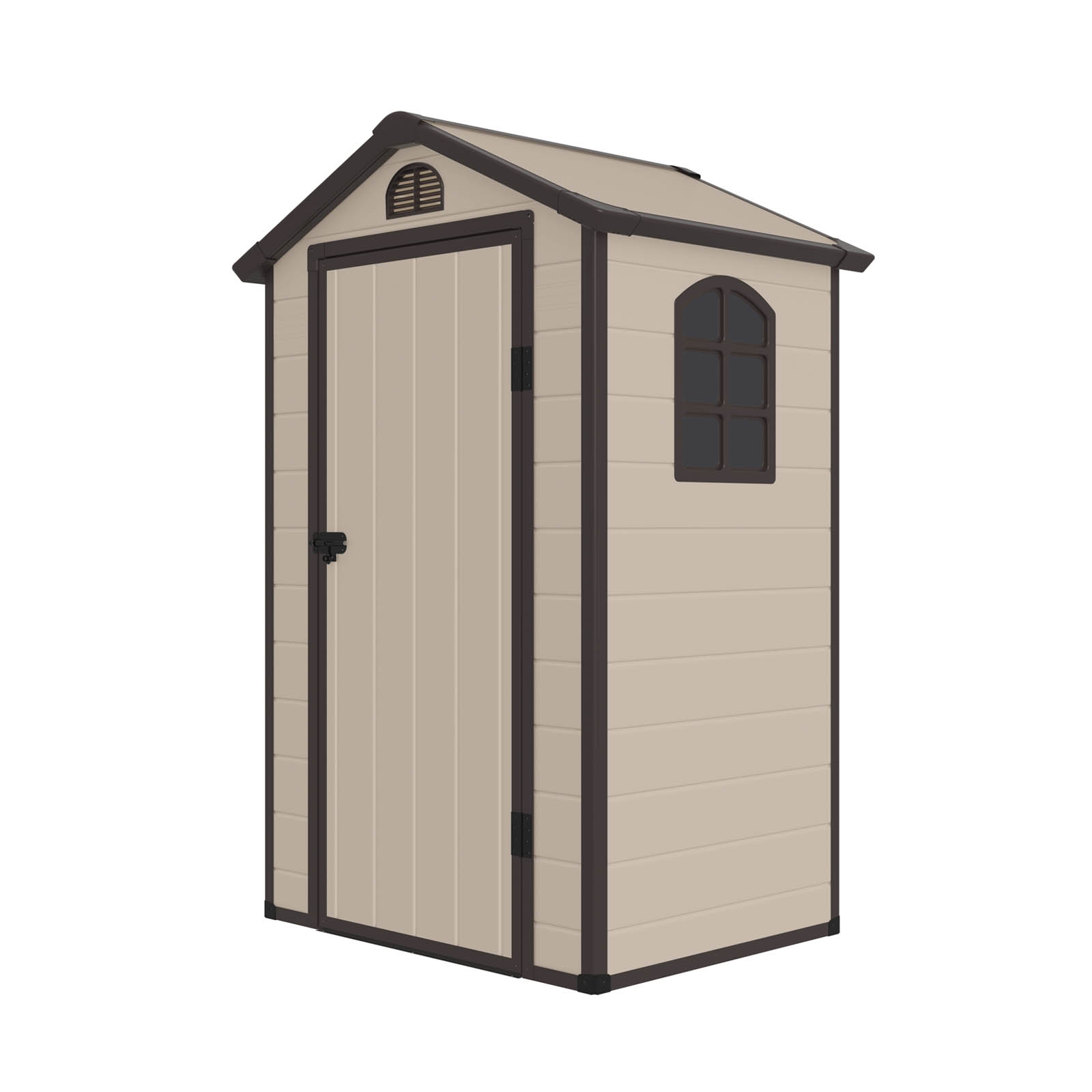 Telheiro de Resina Gardiun Stella 1,34 m² 1,34 m² 132 x 102 x 203 cm com grelha de ventilação da janela lateral e porta basculante
